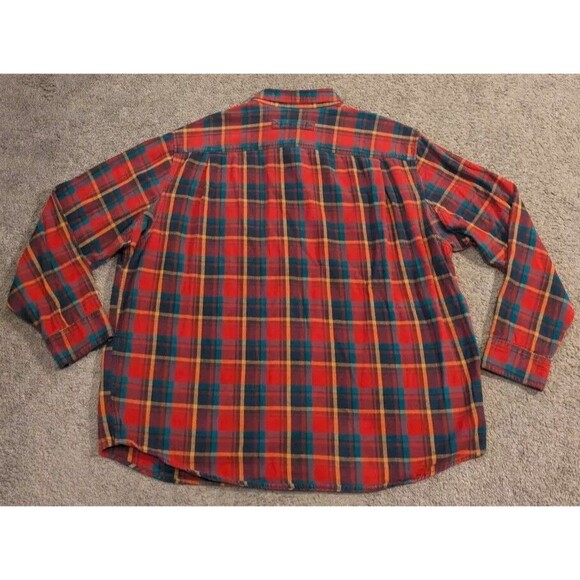 Men's Duluth Trading Free Swingin' Plaid Flannel Untucked Shirt Big & Tall 2XLT - Picture 2 of 6